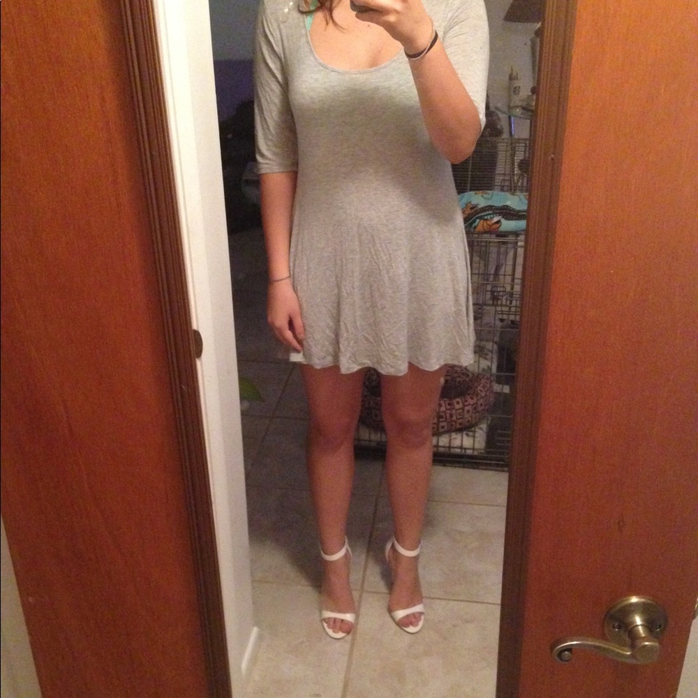 Grey T-shirt dress